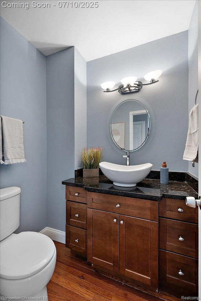 25426 Lindenwood Ln, Southfield, MI 48033 - bathroom with vanity and wood finished floors