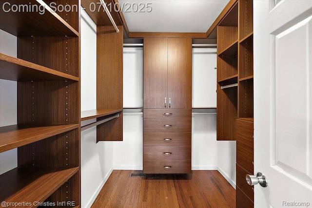 25426 Lindenwood Ln, Southfield, MI 48033 - spacious closet with dark wood finished floors