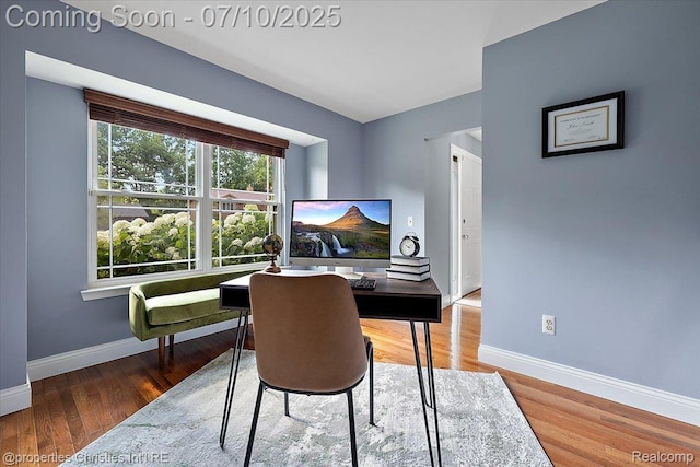 25426 Lindenwood Ln, Southfield, MI 48033 - office area with wood finished floors