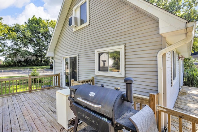 226 Briscoe Pl, Jackson, MI 49203 - wooden terrace with a grill