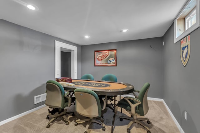 226 Briscoe Pl, Jackson, MI 49203 - carpeted office space featuring baseboards and recessed lighting