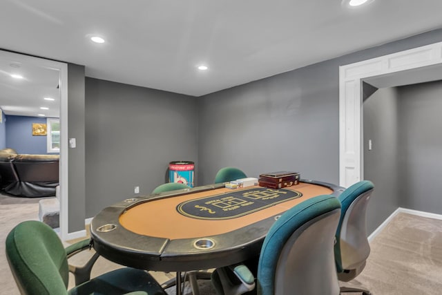 226 Briscoe Pl, Jackson, MI 49203 - dining space with light colored carpet and recessed lighting
