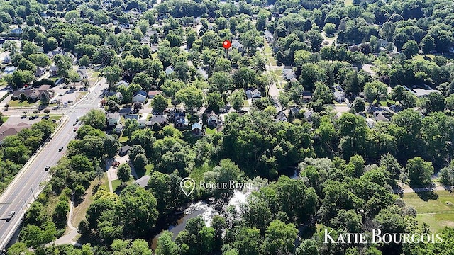 140 S Monroe St NE, Rockford, MI 49341 - aerial view of property and surrounding area with a major roadway