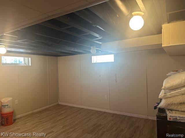 9624 Winston, Redford, MI 48239 - below grade area featuring wood finished floors and plenty of natural light