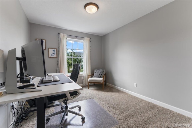 5606 Chatham Ln, Grand Blanc, MI 48439 - carpeted home office with baseboards