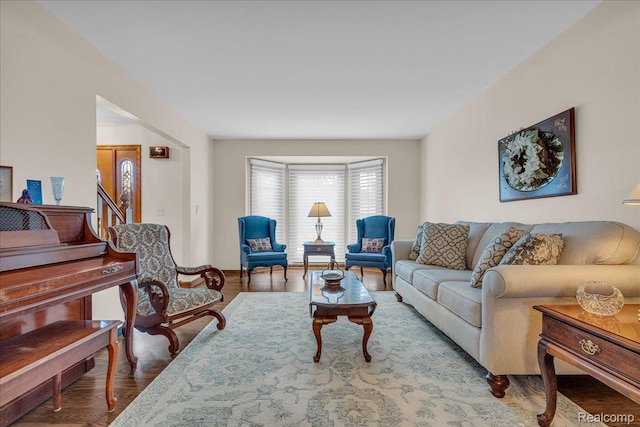 24842 White Plains Dr, Novi, MI 48374 - living area with wood finished floors