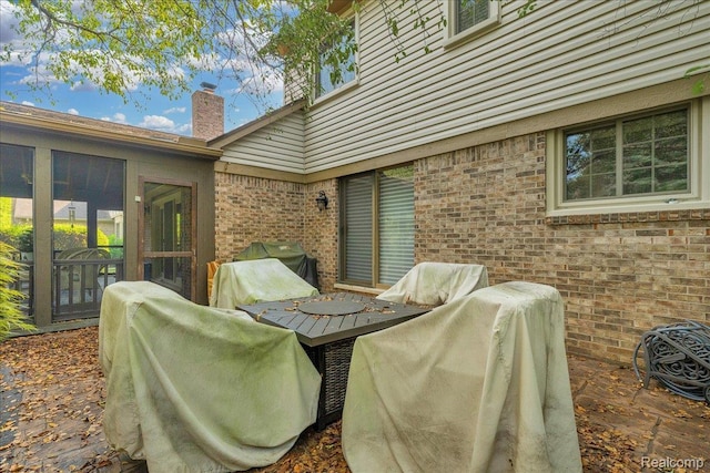24842 White Plains Dr, Novi, MI 48374 - view of patio featuring area for grilling