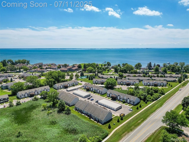 35033 Windsor Dr, New Baltimore, MI 48047 - aerial view of residential area featuring a nearby body of water