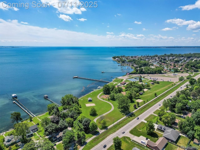 35033 Windsor Dr, New Baltimore, MI 48047 - aerial view of a large body of water