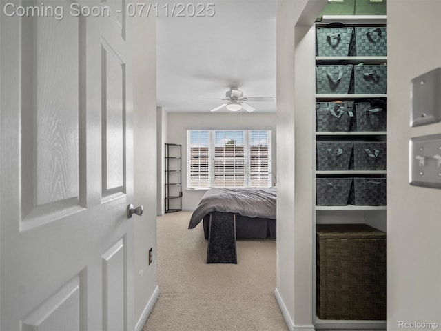 35033 Windsor Dr, New Baltimore, MI 48047 - bedroom with carpet and a ceiling fan