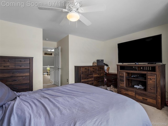 35033 Windsor Dr, New Baltimore, MI 48047 - carpeted bedroom featuring ceiling fan