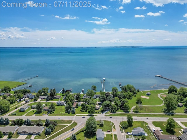 35033 Windsor Dr, New Baltimore, MI 48047 - aerial view of a large body of water