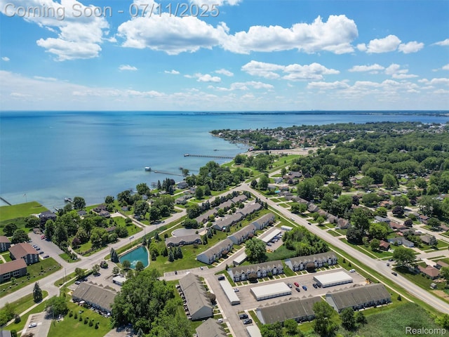 35033 Windsor Dr, New Baltimore, MI 48047 - bird's eye view of a large body of water