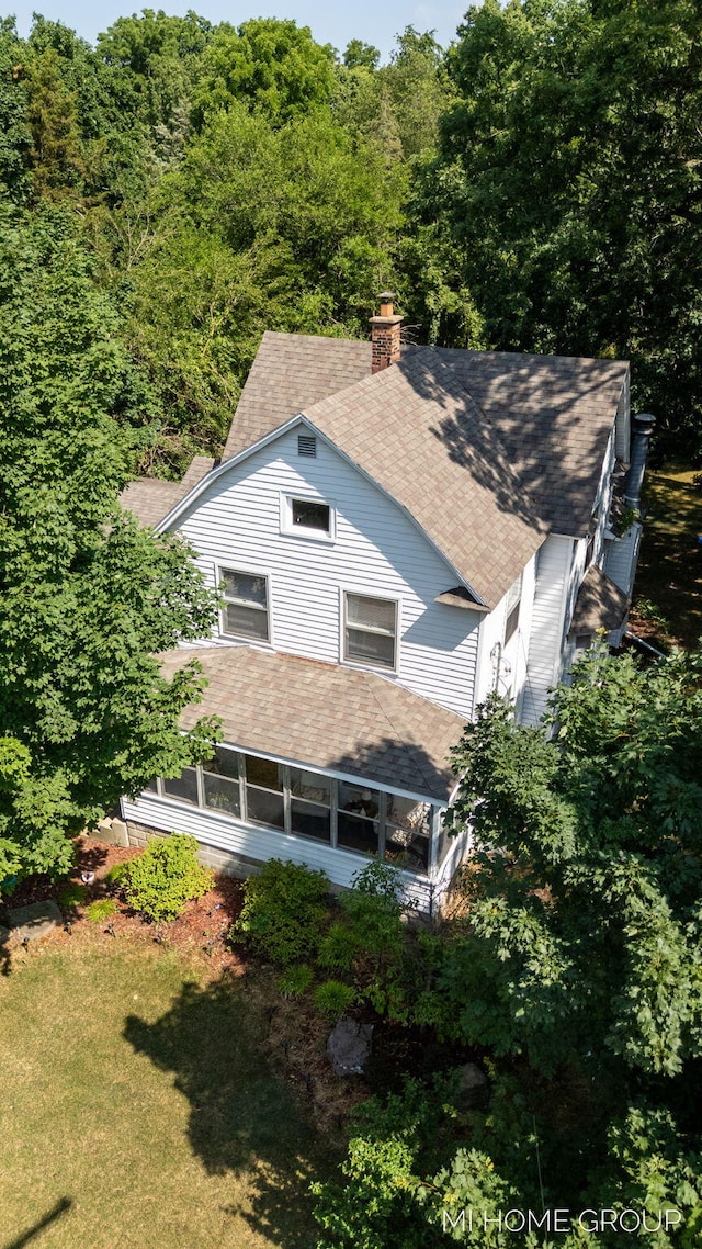 3255 Prairie St SW, Grandville, MI 49418 - view from above of property with a forest