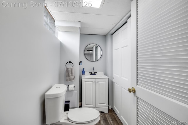 8600 Saratoga St, Oak Park, MI 48237 - bathroom with vanity and wood finished floors