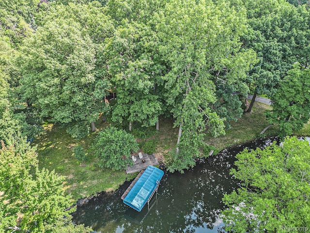 4729 Curtis Ln, Clarkston, MI 48346 - aerial view of property and surrounding area with a nearby body of water
