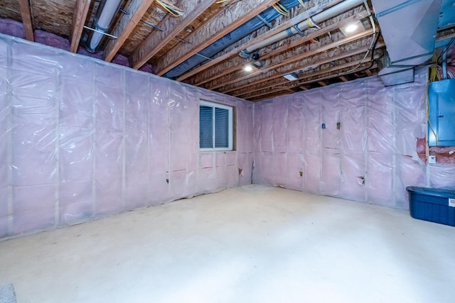 4785 Lauren Ln, Saint Joseph, MI 49085 - unfinished below grade area featuring electric panel