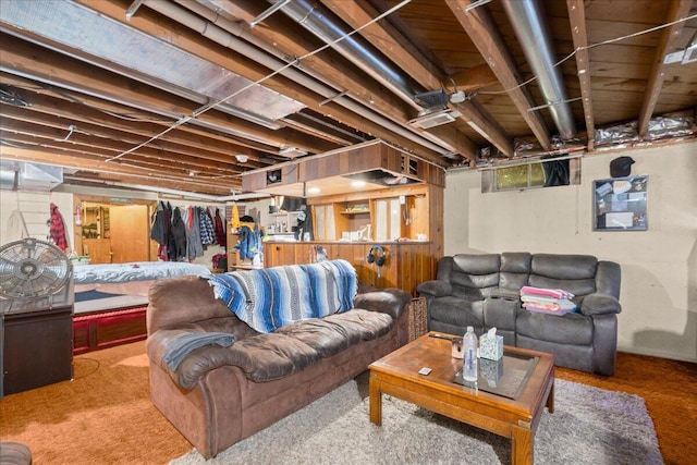 3658 Lake Harbor Rd, Norton Shores, MI 49441 - living room featuring carpet floors