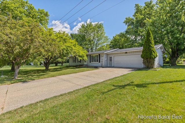5640 Kraft Ave SE, Grand Rapids, MI 49512 - view of front of house with an attached garage, a front lawn, and driveway