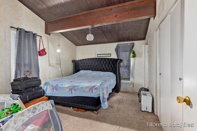 5640 Kraft Ave SE, Grand Rapids, MI 49512 - carpeted bedroom featuring wooden ceiling