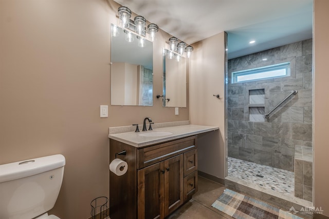 4646 Lehman Rd, West Branch, MI 48661 - bathroom featuring vanity and a walk in shower