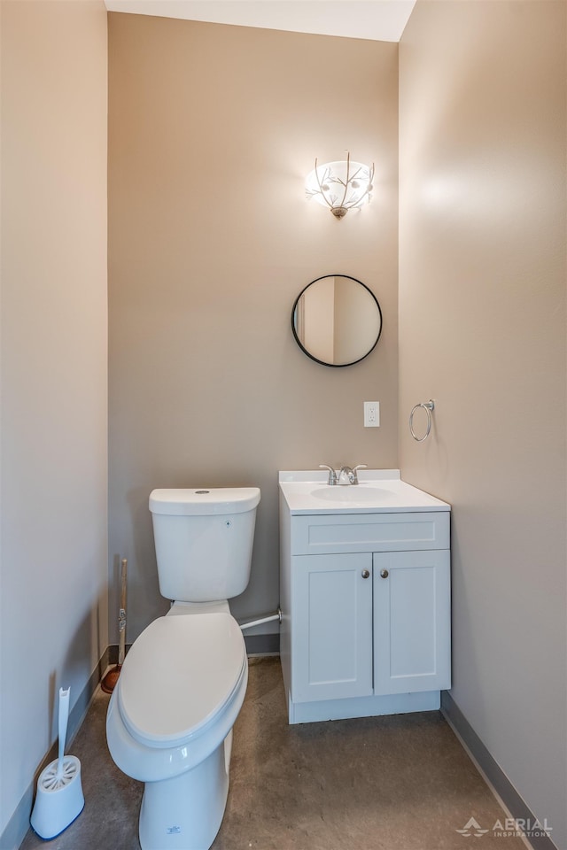 4646 Lehman Rd, West Branch, MI 48661 - bathroom with vanity and baseboards