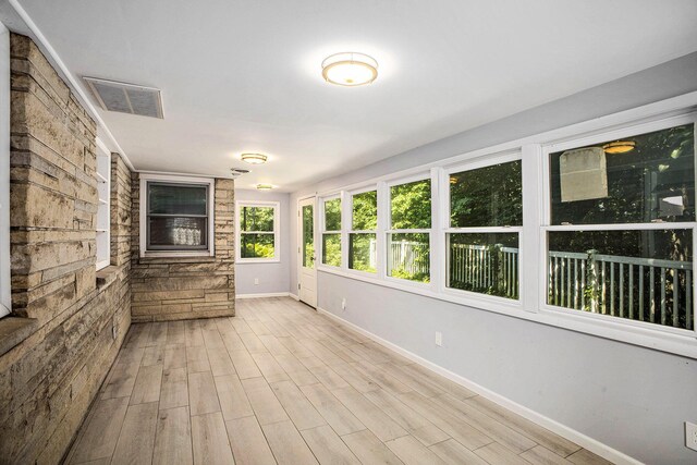 929 N Park Rd, Benton Harbor, MI 49022 - view of unfurnished sunroom