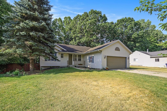 1972 Red Pine Dr, Dorr, MI 49323 - ranch-style house with a garage and concrete driveway