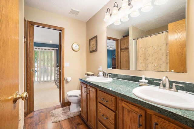 1972 Red Pine Dr, Dorr, MI 49323 - bathroom with double vanity and wood finished floors
