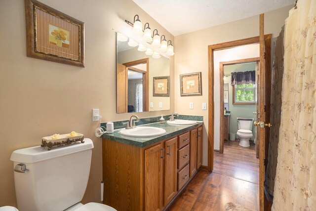 1972 Red Pine Dr, Dorr, MI 49323 - full bathroom with wood finished floors and double vanity