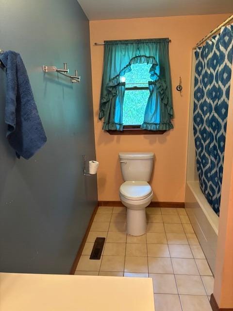 43618 Carla Dr, Paw Paw, MI 49079 - bathroom featuring tile patterned flooring and shower / tub combo