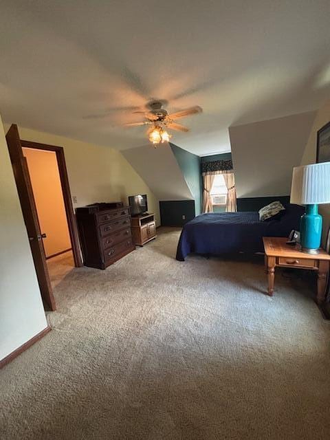 43618 Carla Dr, Paw Paw, MI 49079 - carpeted bedroom with a ceiling fan