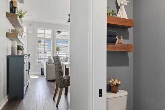 230 Cavelier Ave, Saint Joseph, MI 49085 - hallway featuring baseboards and wood finished floors