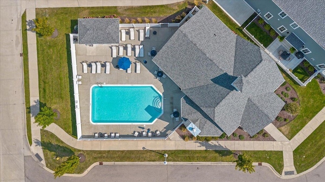 230 Cavelier Ave, Saint Joseph, MI 49085 - bird's eye view of a pool area
