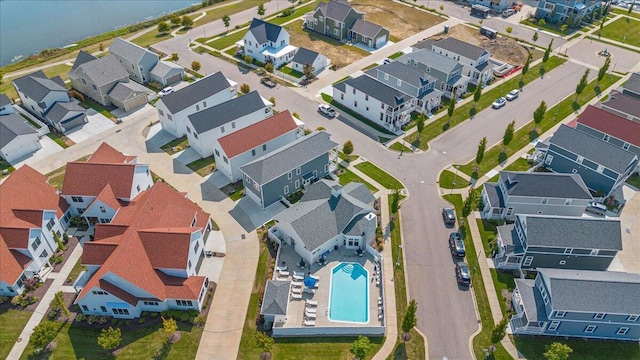 230 Cavelier Ave, Saint Joseph, MI 49085 - aerial view of residential area featuring a pool
