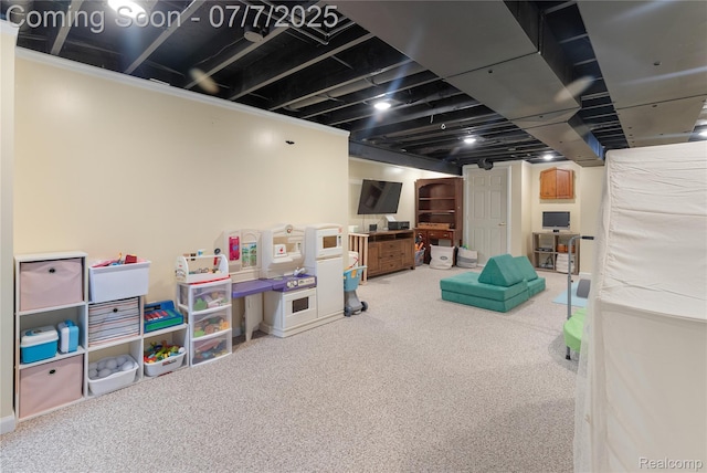 48840 Greenwich Cir, Canton, MI 48188 - rec room with carpet floors