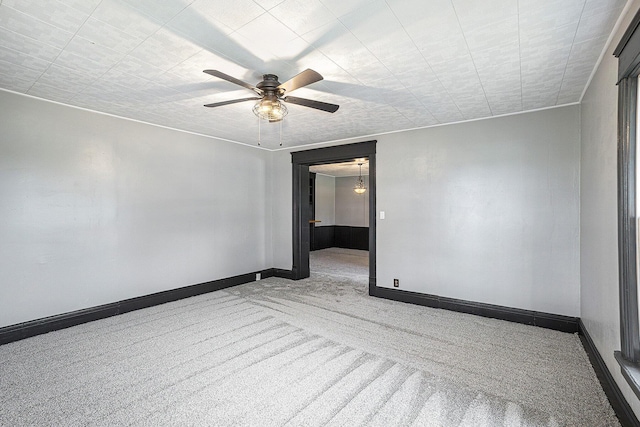 238 Maple Rd, Quincy, MI 49082 - spare room featuring carpet and a ceiling fan