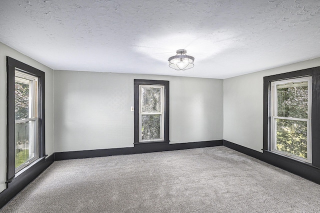 238 Maple Rd, Quincy, MI 49082 - carpeted empty room featuring healthy amount of natural light and a textured ceiling