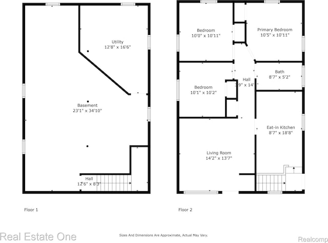 496 Lenoir Ave, River Rouge, MI 48218 - view of floor plan / room layout