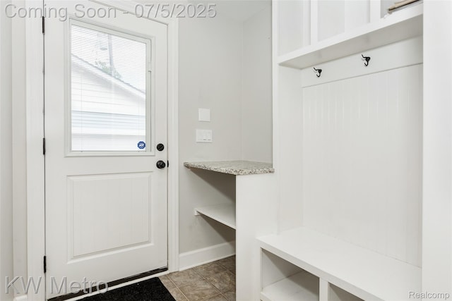 3666 Phillips Ave, Berkley, MI 48072 - mudroom with baseboards and tile patterned floors