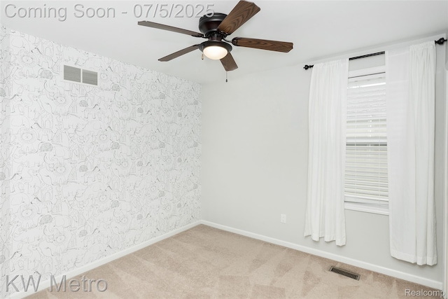 3666 Phillips Ave, Berkley, MI 48072 - empty room featuring a ceiling fan and carpet