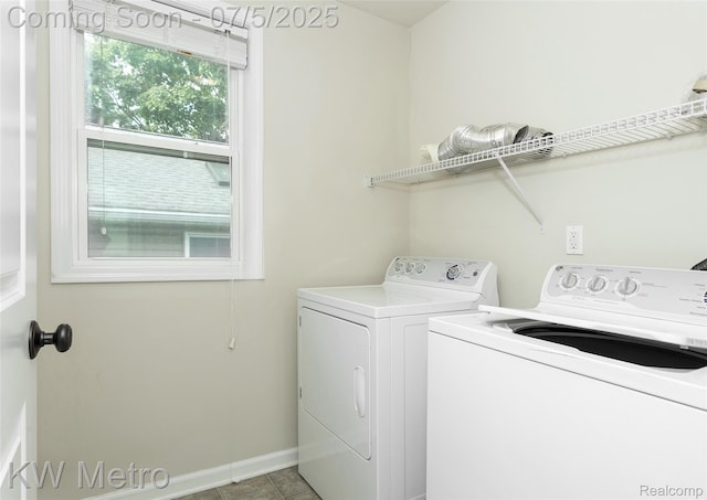 3666 Phillips Ave, Berkley, MI 48072 - washroom featuring washer and dryer and light tile patterned floors