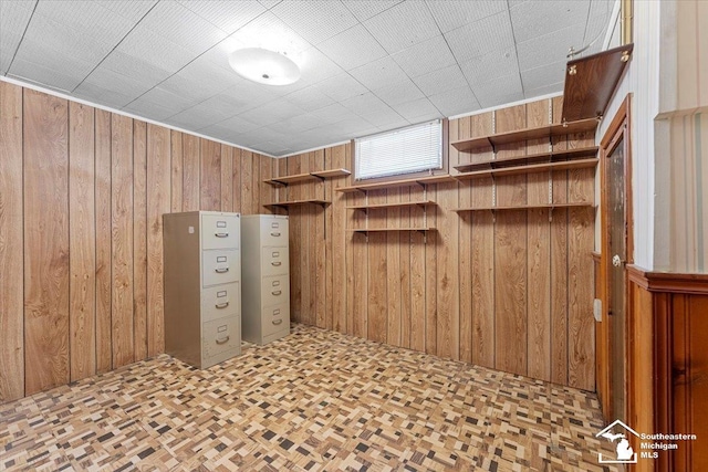 1534 London St, Lincoln Park, MI 48146 - interior space with wood walls