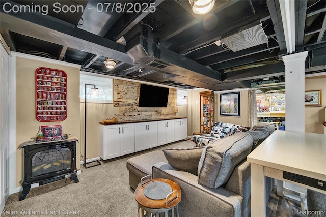 1726 Oxford Rd, Berkley, MI 48072 - view of carpeted living area