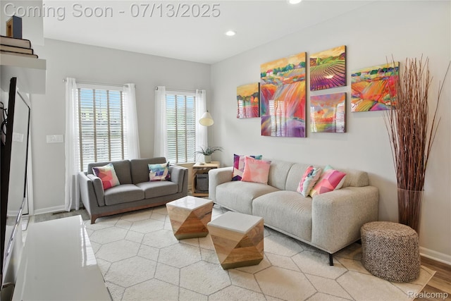 3317 Parkways Blvd, Auburn Hills, MI 48326 - living room featuring recessed lighting and light wood-type flooring