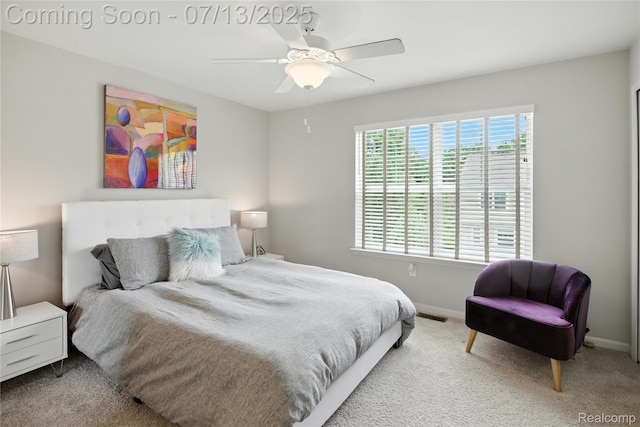 3317 Parkways Blvd, Auburn Hills, MI 48326 - carpeted bedroom featuring baseboards and a ceiling fan