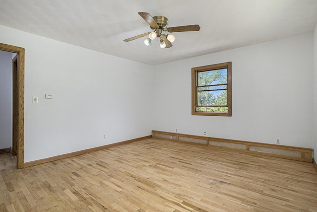 14083 M37, Battle Creek, MI 49017 - unfurnished room featuring light wood-style floors and ceiling fan