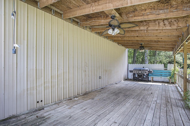 14083 M37, Battle Creek, MI 49017 - deck with a ceiling fan