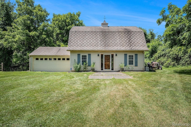6400 N Rochester Rd, Rochester Hills, MI 48306 - colonial inspired home with a shingled roof, a gambrel roof, and a front lawn