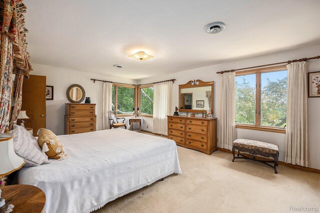 6400 N Rochester Rd, Rochester Hills, MI 48306 - bedroom with light carpet and multiple windows